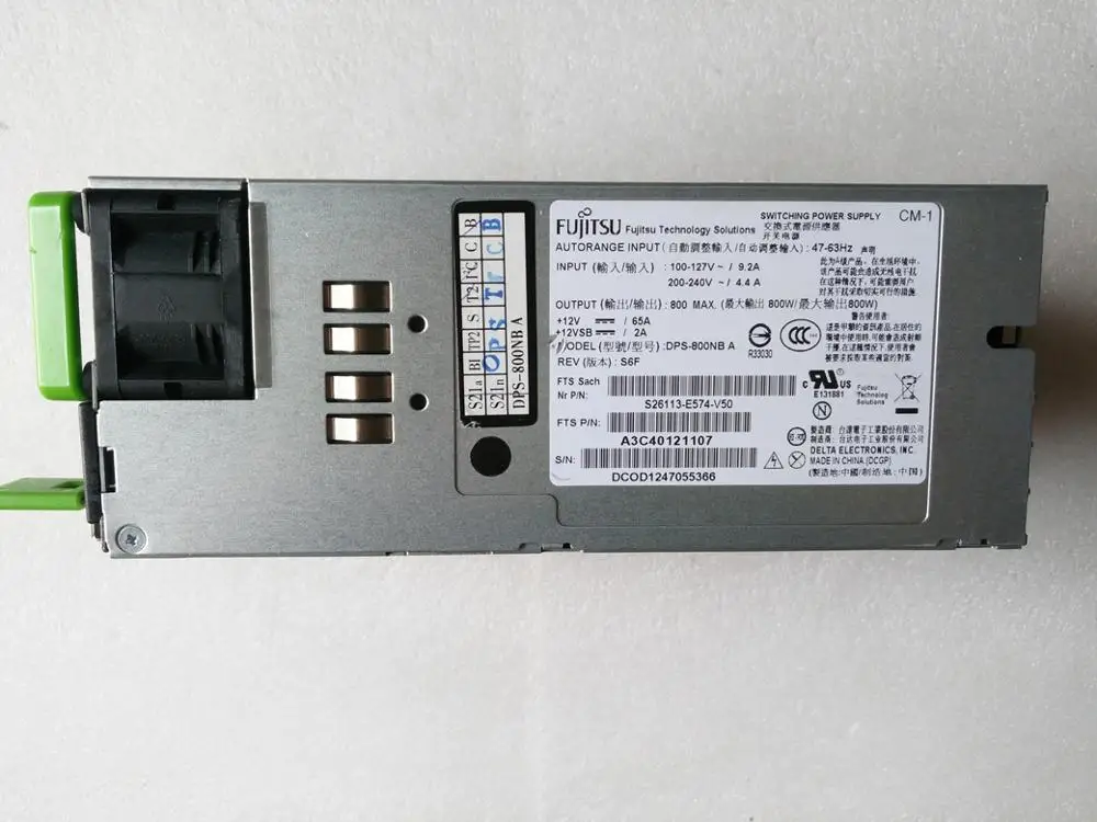 Fujitsu RX300 RX200 S7 DPS-800NB S26113-E574-V50 мощность сервера 800 Вт