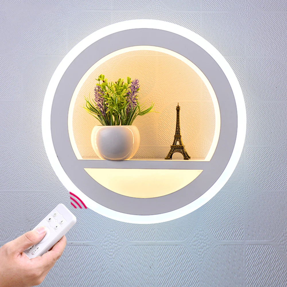 Светодиодный настенный светильник с плавным затемнением и дистанционным