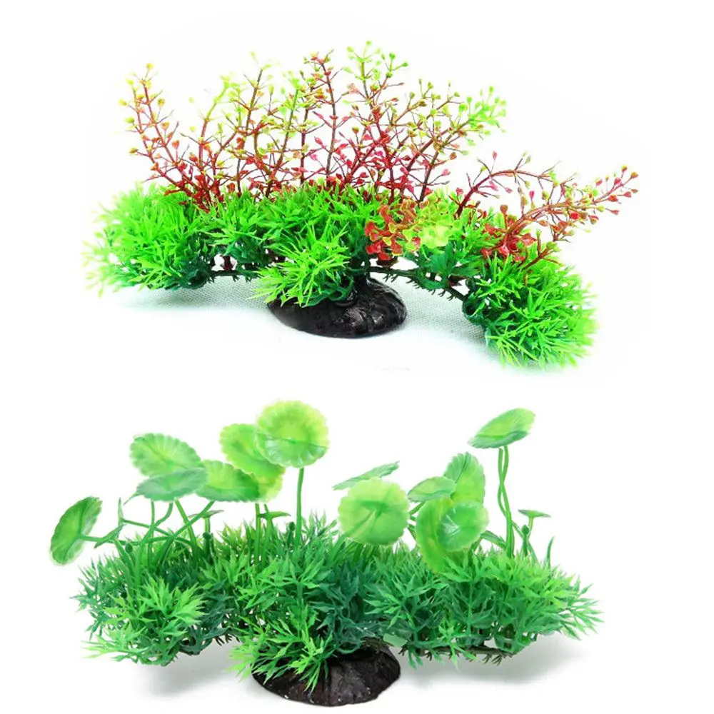 Artificial Underwater Plants Aquarium Fish Tank Decoration Green Water Grass Viewing Decorations Aquarium Fish Tank Accessories