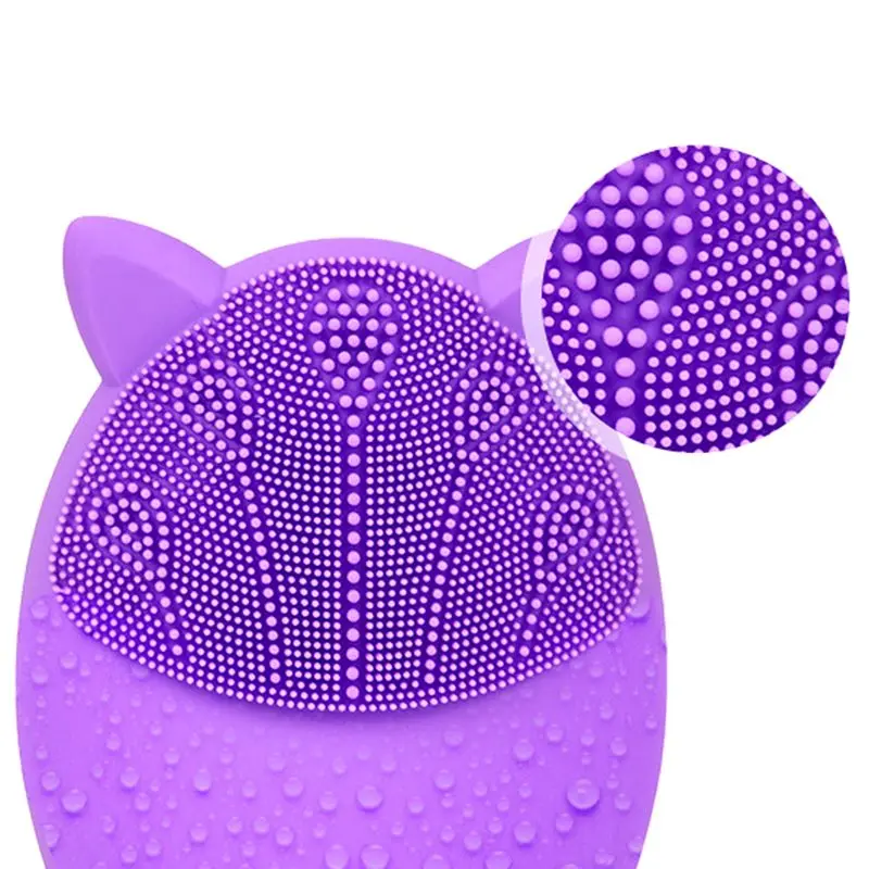 USB Facial Cleansing Brush Anti-Aging Facial Massager Electric Face Brush Silicone Face Clean Skin Care Oil Control Blackhead Re