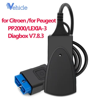 

PP2000/Lexia-3 for Citroen and for Peugeot free Diagbox V7.8.3 led LED Software OBD-II OBD 2 OBD2 Car Diagnostic Auto Tool