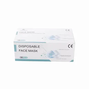

50 Pieces Adult Disposable Protect Mascarillas 3 Layers Non-woven Anti Virus Cover Face Mask Anti-Dust Protective Earloop Mask