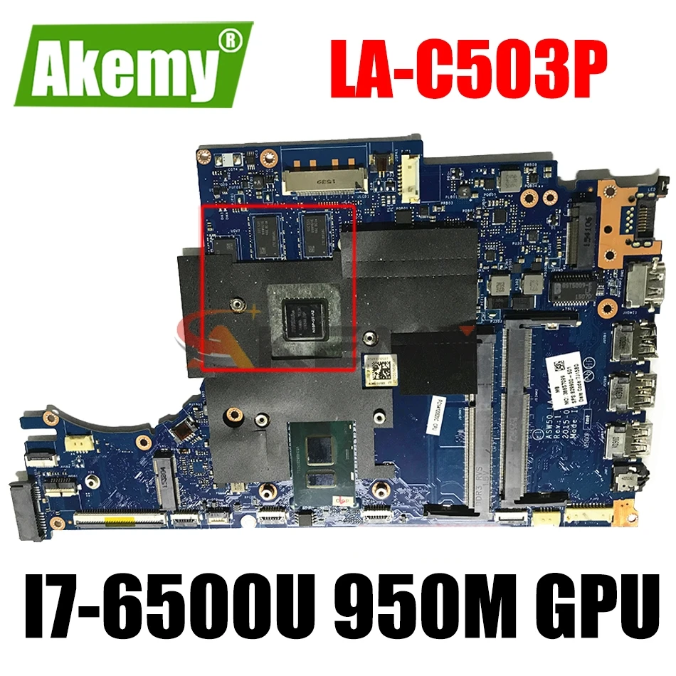 831879-601 ASW50 LA-C503P для ноутбука HP ENVY 15-ae 15T-ae материнская плата со стандартным