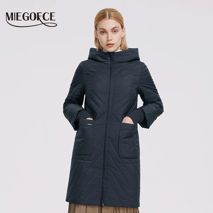 MIEGOFCE 2022 новая коллекция женское стеганое пальто куртка женская ветрозащитная