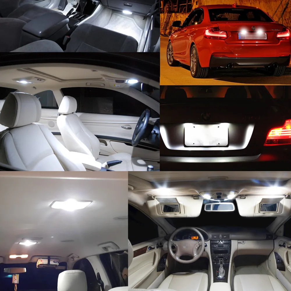 10x T10 светодиодный W5W фонарь для салона автомобиля Renault Duster Megane 2 3 Logan Clio Fluence Captur