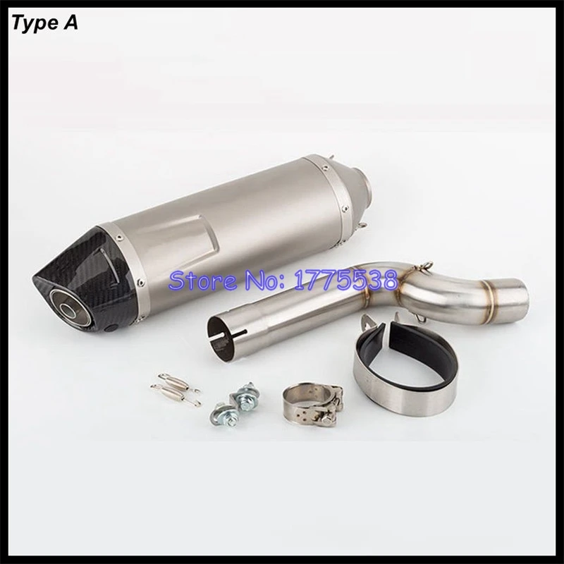 For BMW F900R F900XR 2020-2023 Motorcycle Exhaust Muffler Escape Moto Middle Link Pipe with Real Carbon Fiber End Tip DB Killer - Image 5