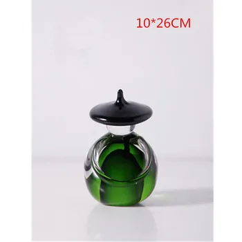 

Nordic Modern Light Luxury Colourful Crystal Crafts Ornaments Desk Living Room Display Stand Wear A Hat Figure Decor M3265