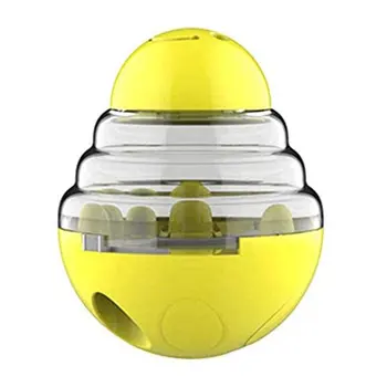 

1 Pcs Dog Toy Leakage Food Ball Dog Cat Intelligence Training Toy Transparent Teeth Bite Tumbler Toys