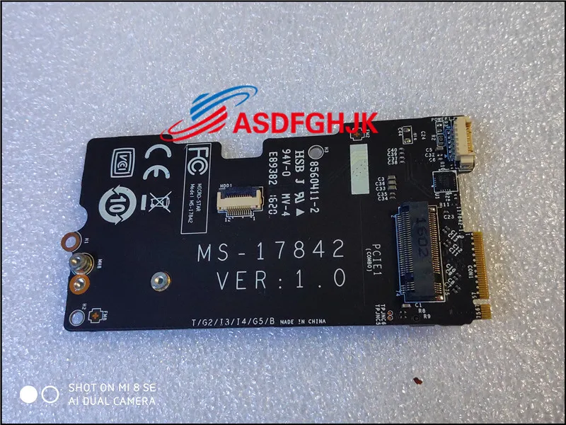  Para gt72 VR WT72 6QJ MS-1784 laptop HDD BOARD MS-17842 100% perfecto trabajo