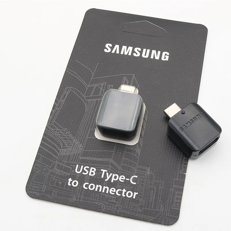 Note 8 9 Адаптер конвертера OTG для samsung Galaxy S8 S9 plus usb type C Подлинная передача данных адаптер U диск/SD карта