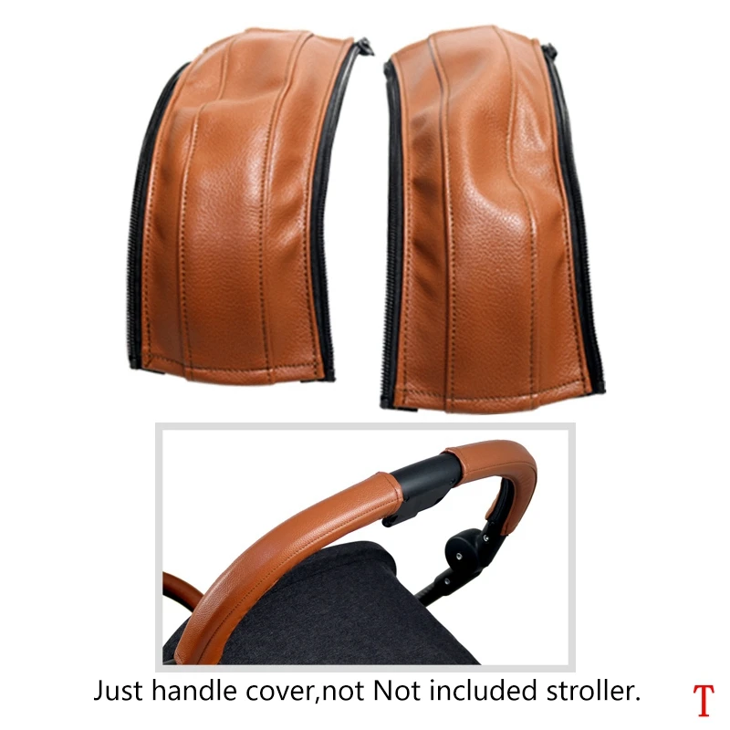 orbit baby stroller accessories	 Leather Handle Cover Suitable For  Cybex Eezy S Twist（+） 2 Stroller Pram Sleeve Case Armrest Cover Stroller Accessories Baby Strollers classic Baby Strollers