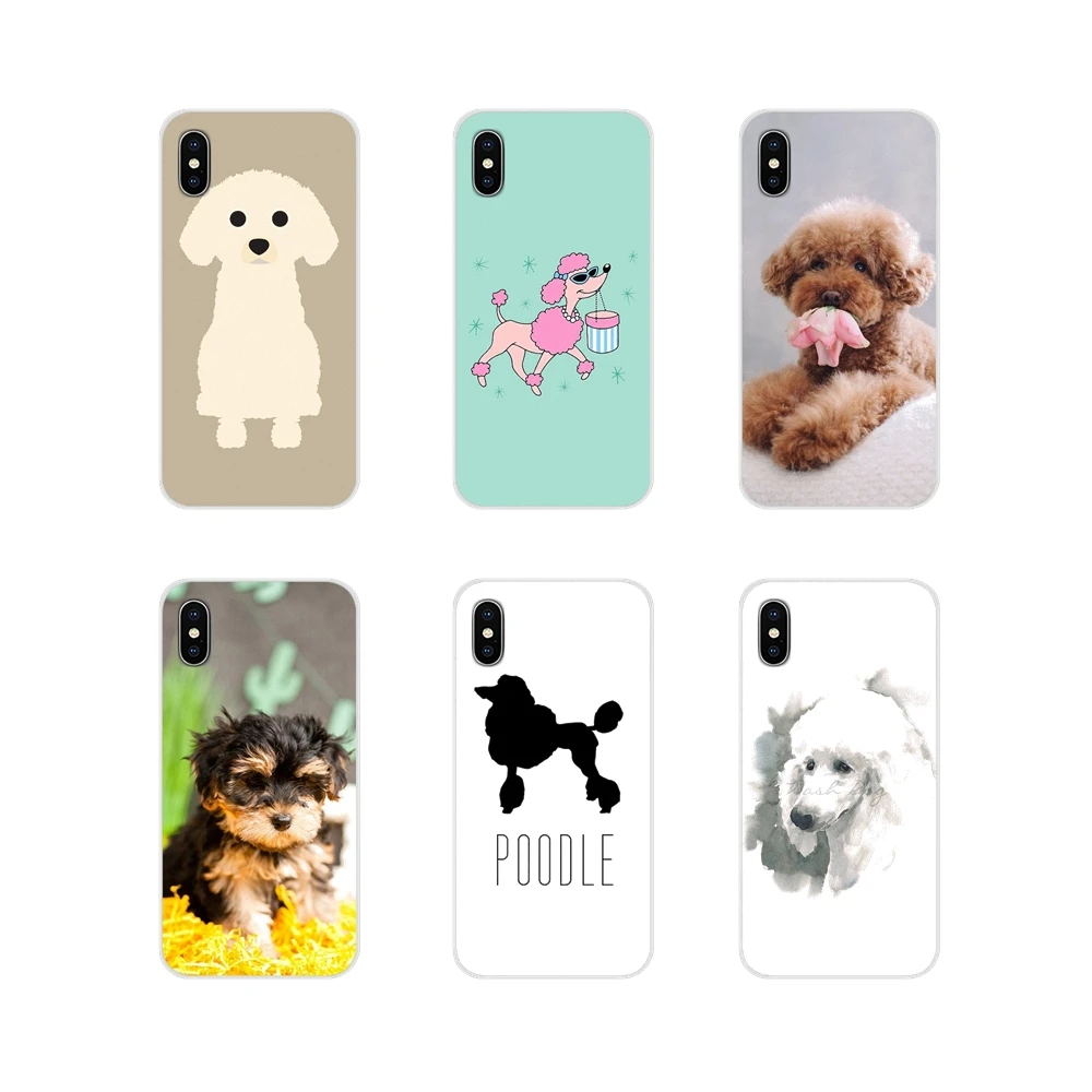 For Xiaomi Redmi Note 3 4 5 6 7 8 Pro Mi Max Mix 2 2S Pocophone F1 Poodle Cute Pet Dogs puppy Accessories Phone Shell Covers | Мобильные