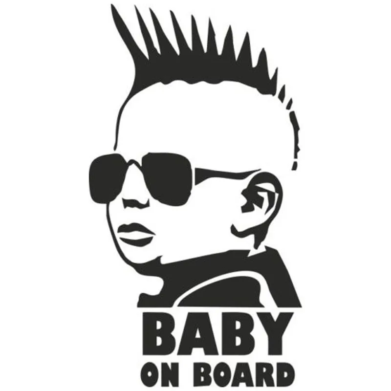 

8.3*15CM BABY ON BOARD Funny Car Sticker Personality Warning Decal