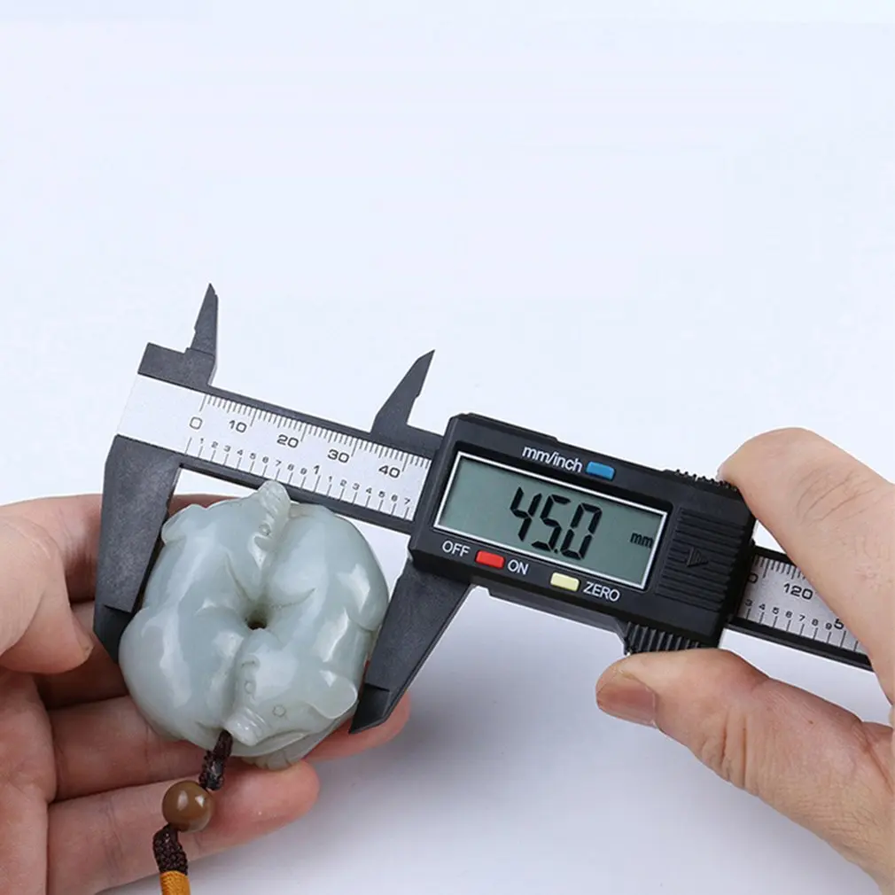 Электронный цифровой дисплей штангенциркуль 0-150 мм 0-100 мм Пластиковый штангенциркуль измерительный инструмент внутренний диаметр наружный диаметр