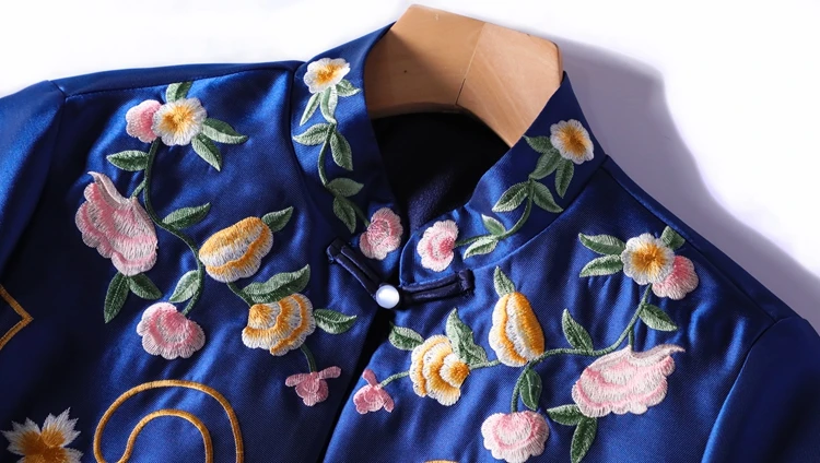 hanfu женское длинное платье в китайском стиле из вышитой парчи женское ретро элегантное традиционное платье