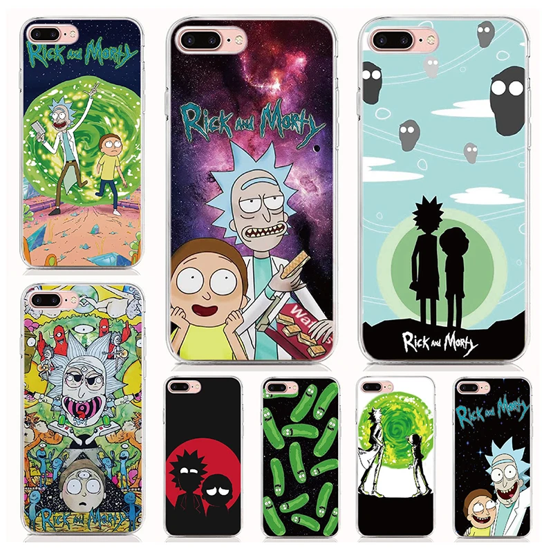 

For BQ Aquaris X2 X Pro C Vsmart Active 1 plus JOY 1Plus Soft Tpu Case Print Rick and Morty Cover Coque Shell Phone Cases