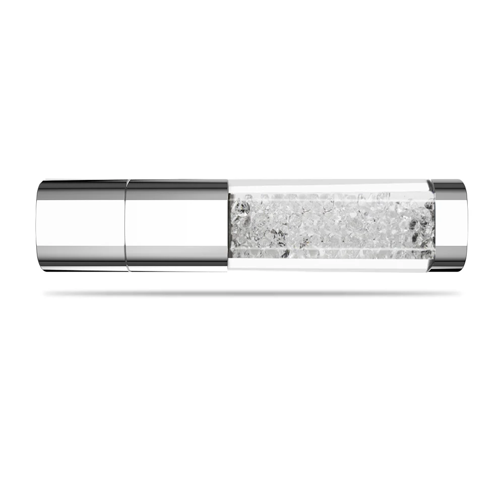 white Кристалл алмаз usb флэш-накопитель флешка 4 ГБ 8 ГБ Techkey usb-stick 16 ГБ 32 ГБ 64 ГБ накопители для ПК usb флешка специальный подарок - Цвет: white