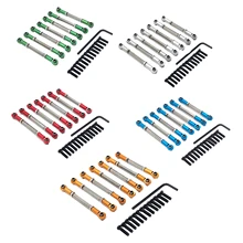 

7pcs Aluminum Rod Link Linkage Links Set for WLtoys 104001 1/10
