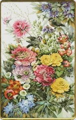 

YIXIAO Counted Cross Stitch Kit Cross stitch RS cotton with cross stitch Haejbgqs Hae-ttfptp1923 among hundreds of flowers