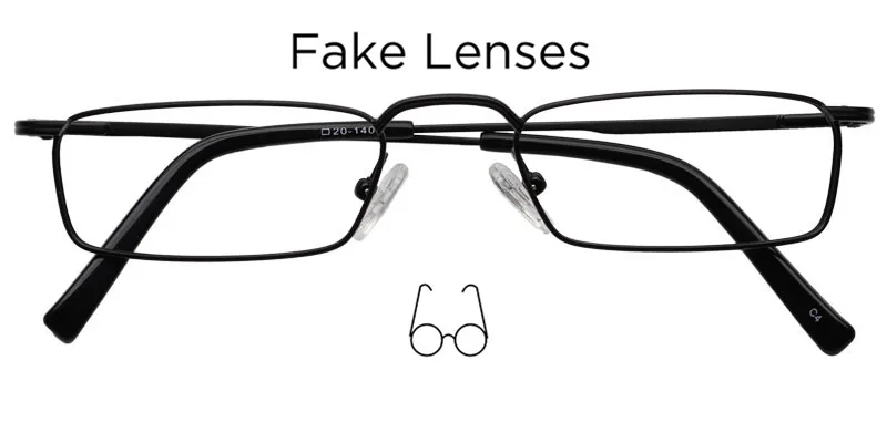 Frame and fake lens Оптика очки оправа из металлического сплава очки для чтения Одиночная версия квадратная одежда оптические очки по рецепту для мужчин и женщин - Цвет оправы: Frame and fake lens
