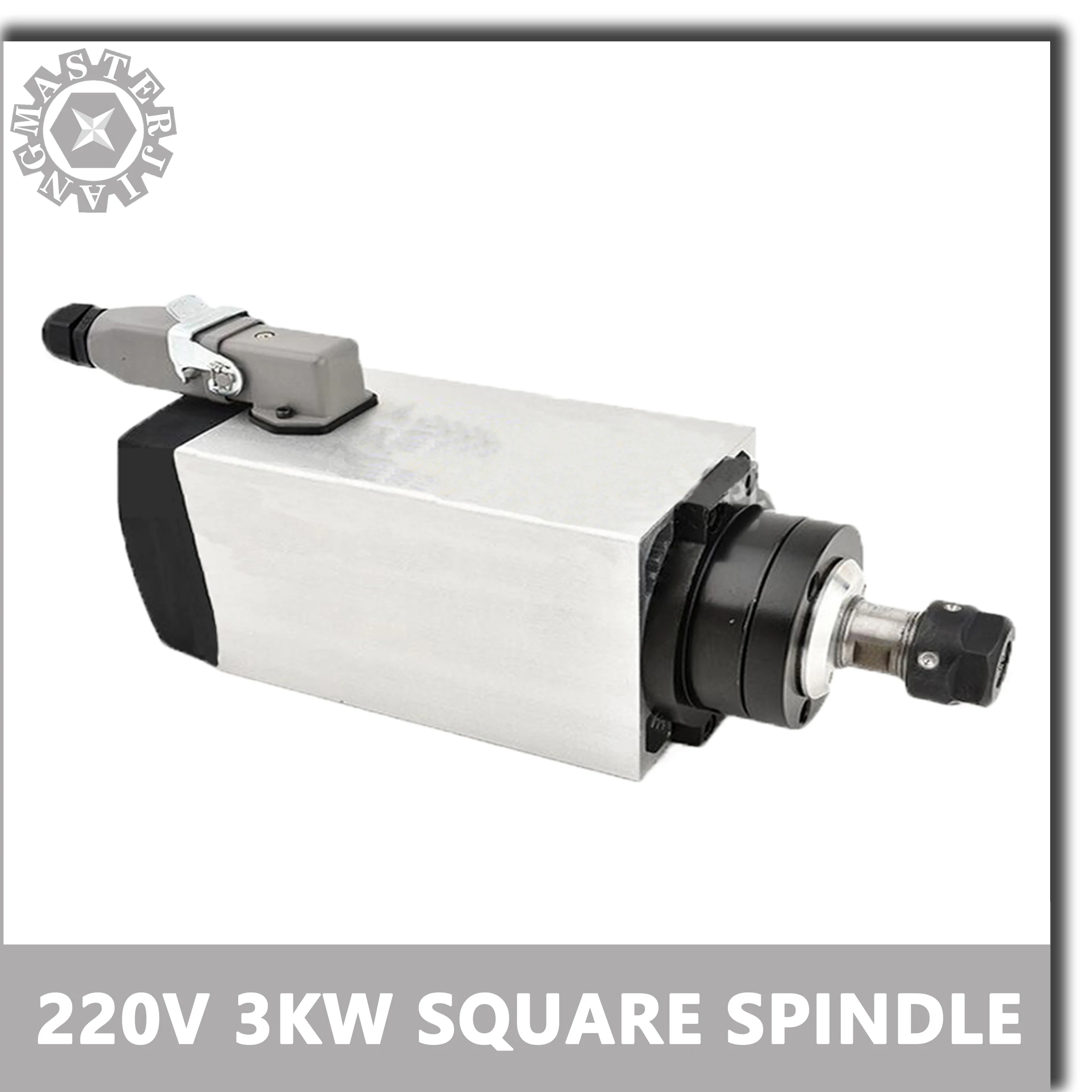 ER20 3.0KW мотор с воздушным охлаждением квадратный CNC шпиндель 220V 3kw er20 шпинделя cnc
