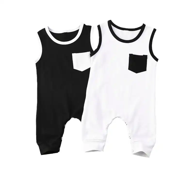 baby boy sleeveless romper