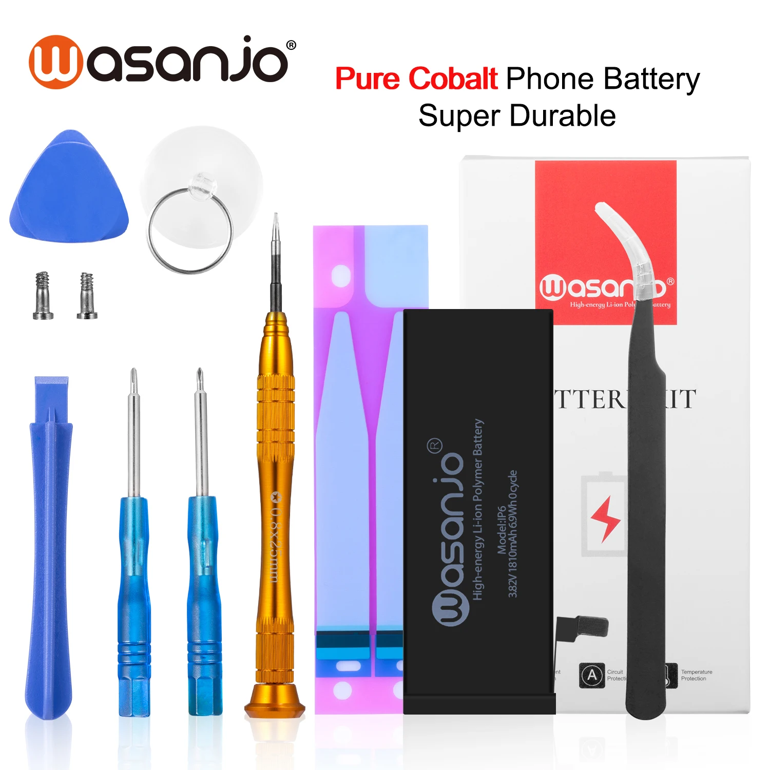 10 Pcs/Lot Newest Pure cobalt Mobile Phone Battery For iPhone 6 6S Plus 6Plus 6SPlus Replacement Lithium Battery Polymer Bateria
