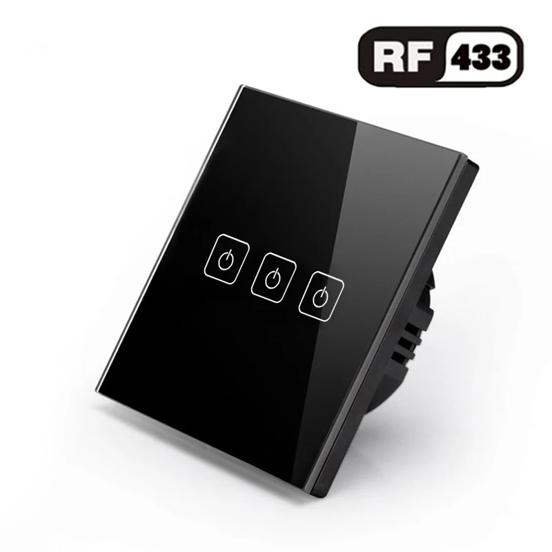 Беспроводной Выключатель света с дистанционным управлением 1/2/3 клавиши 220