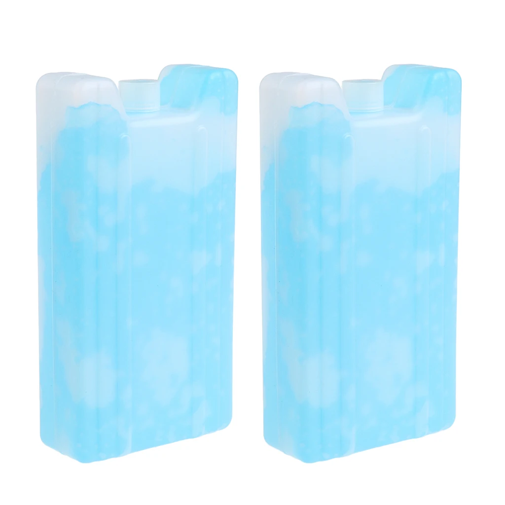 2pcs/set Reusable Ice Pack for Outdoor Camping Picnic Fishing Travel Home Office Lunch Box/ Lunch Freezer/ Cooler Bag