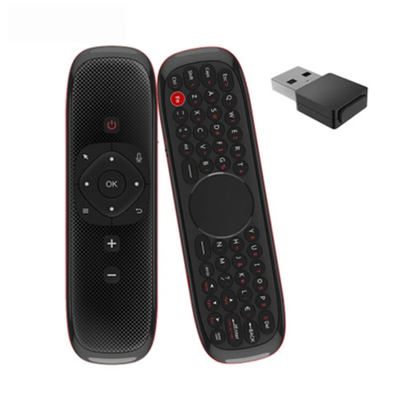 Беспроводная клавиатура W2 Flying Air Mouse 2 4G голосовая ТВ приставка поддержка ПК/VS/W1/I8/и