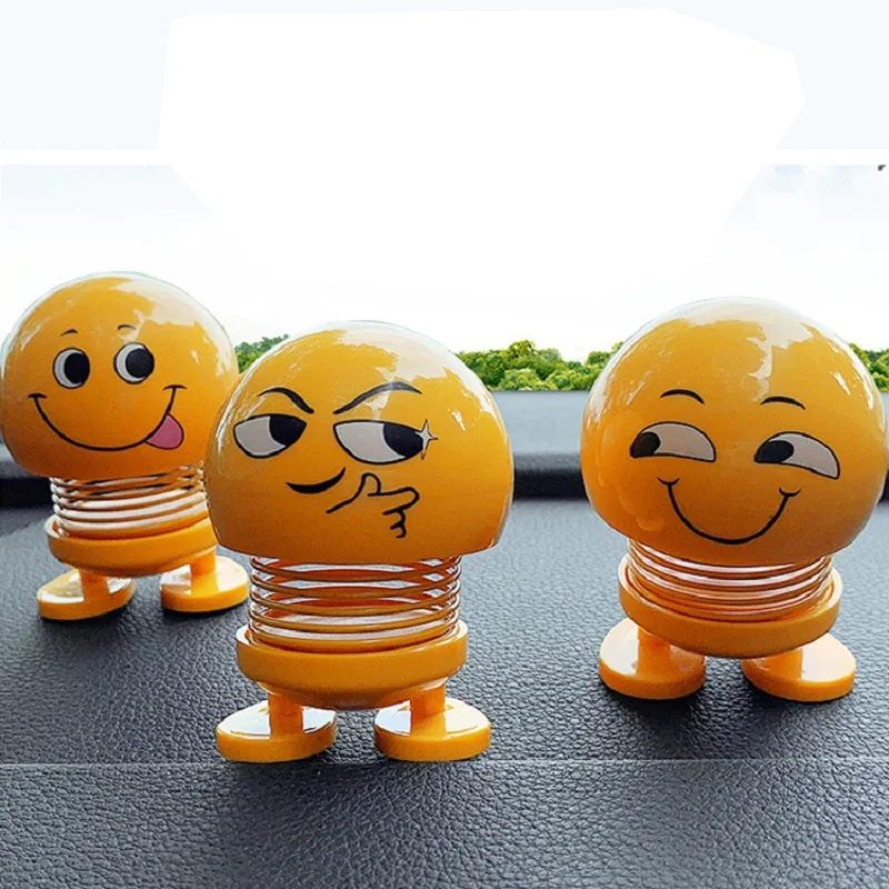 

Cute doll - swinging around - spring - doll - base can be pasted - expression gift WHH Children's toys
