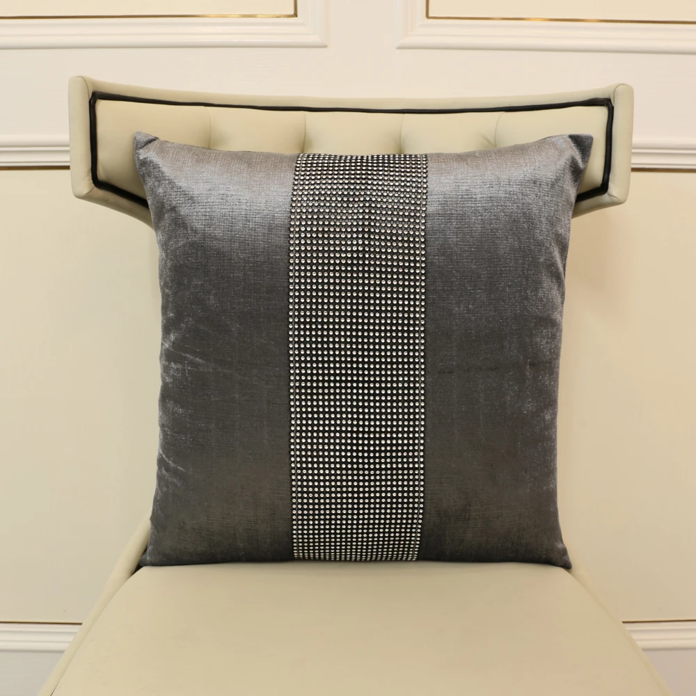 European Table Runner Flannel Diamond Silver Rhinestones Table Runner Cushion Cover Table Mat wedding decoration accessories 6