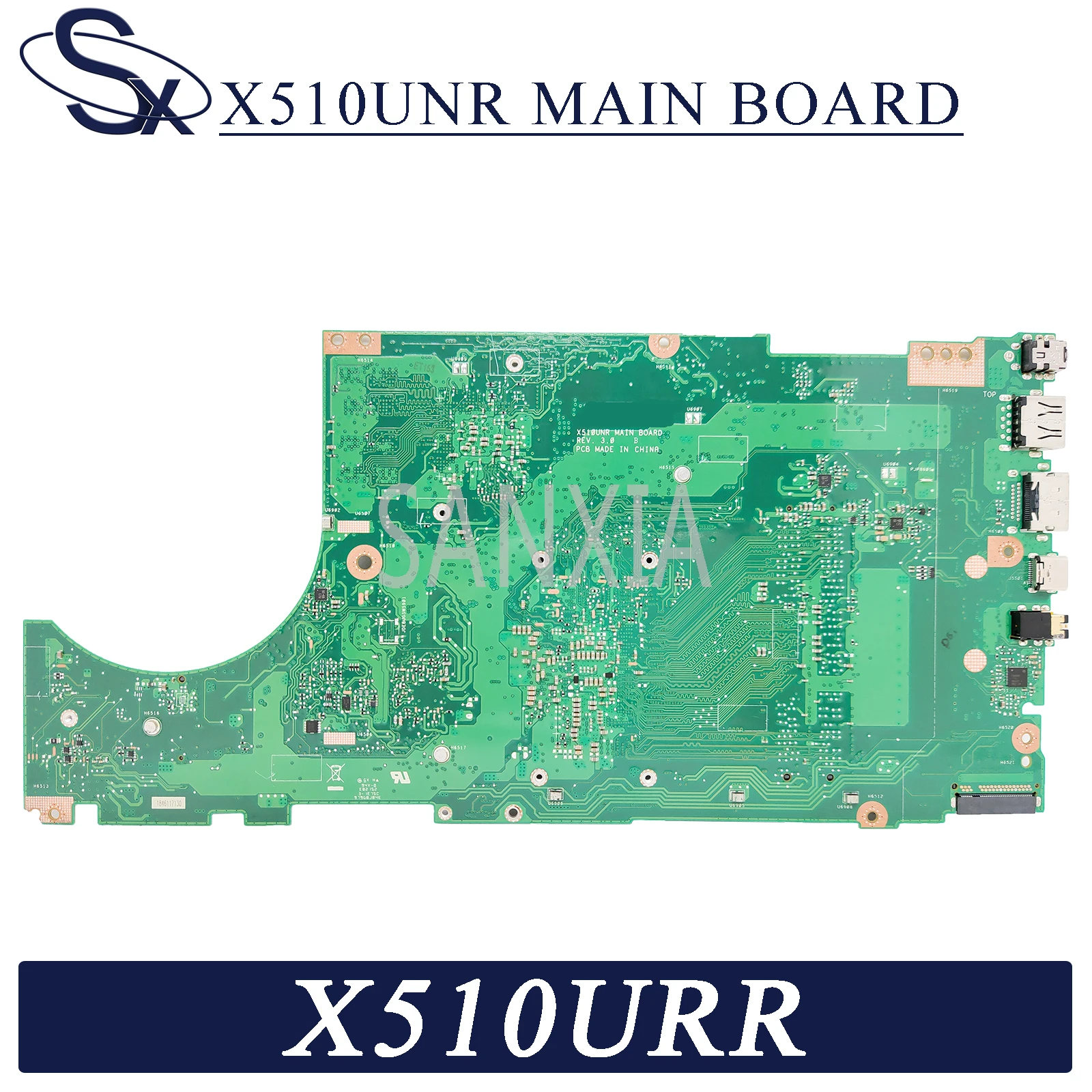 KEFU X510UNR Laptop motherboard for ASUS X510URR X510URO X510UQ X510U S5100UR S5100U original mainboard I7-8550U GT930MX/MX150