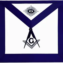 50 шт. Mason Master Masonic фартук дизайн белая кожаная кабина синяя вышивка масонский знак отличный масонский подарок