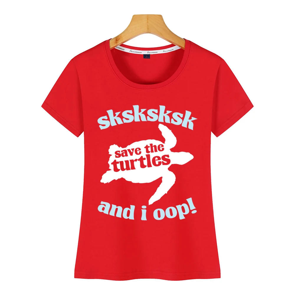 Женская футболка sksksk save the turtles and i oop в стиле хип-хоп, винтажная Хлопковая женская футболка