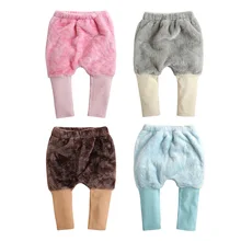 Ircomll/штаны для малышей Новые Зимние Детские утепленные Штаны флисовые трикотажные брюки для малышей Детские леггинсы для детей от 6 до 24 месяцев