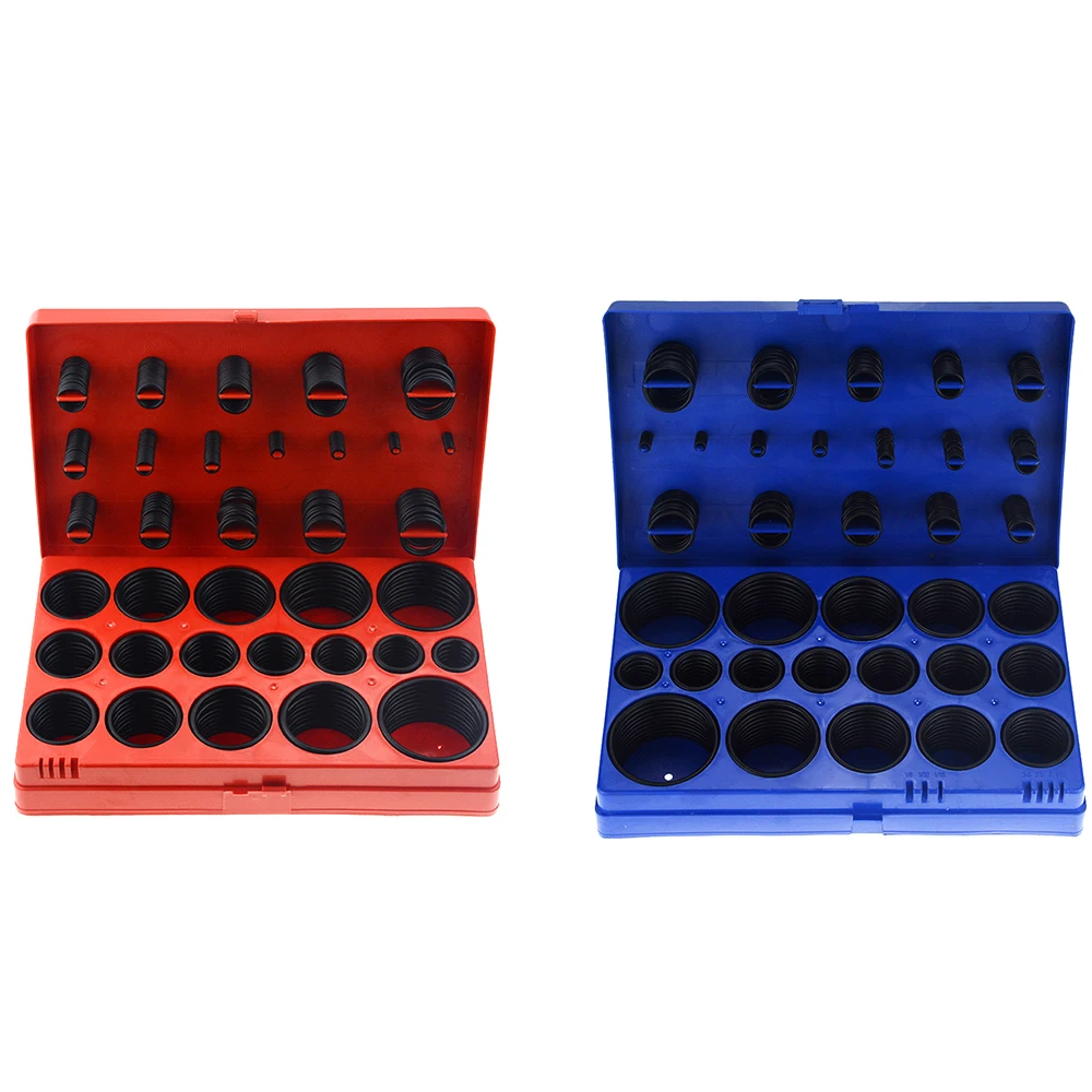 419pcs O-ring Assortment Set Seal Gasket Universal Rubber O Ring Kit R01 R32 Intl I324032590