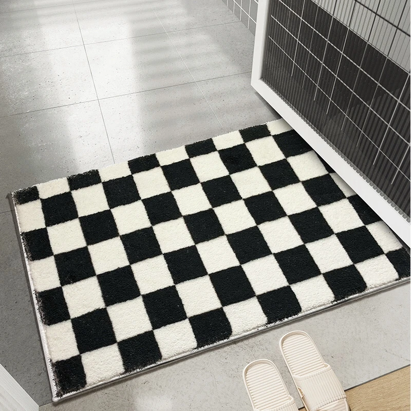 Tapetes de cozinha para piso, xadrez escocês xadrez tartan xadrez verde  escuro azul com pontos de borracha, antiderrapante, tapetes absorventes  para corredor de entrada, cozinha, lavanderia 1 peça 15,7 x 47,2 polegadas