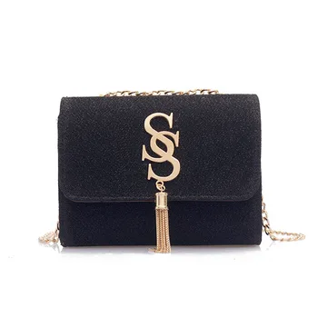 

Handbags Sequin Glitter Shoulder Bags Autumn Fashion Designer ins Crossbody Bag Women Star Chain Flap Casual Female Pendant Bags