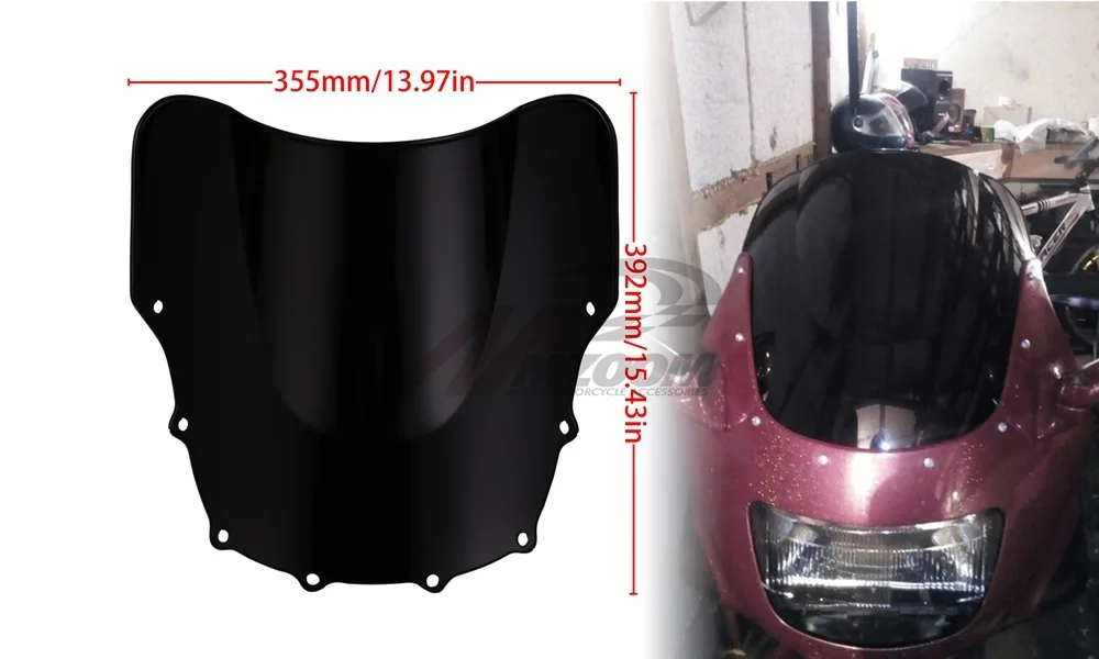 Мотоциклетное ветровое стекло для Kawasaki ZZR400 ZZR600 ZZR 400 ZZR 600 1993-2007 1999 2000 2001 2002 2003 2004 2005 2006