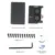 Оригинальный Комплект Raspberry Pi 4 Model B Kit + Алюминиевый Корпус + Теплоотвод + 3A Переключатель Питания + HDMI-совместимый Вариант 64 32GB Card |Reader
