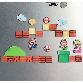 

1/12 Pcs Super Mario Fridge Sticker Child Student Birthday Gift Fridge Sticker Message Sticker Sticker Home Decoration