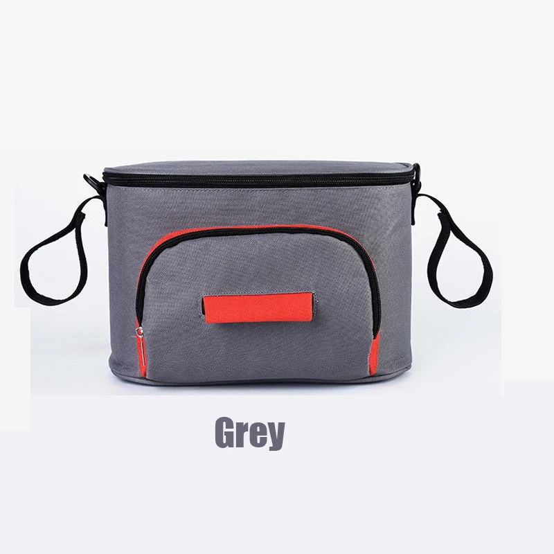 PYETA сумка для детских колясок, органайзер для подгузников, сумка для мам, Детская водонепроницаемая сумка для подгузников, сумки для подгузников с большой вместительностью - Цвет: Grey