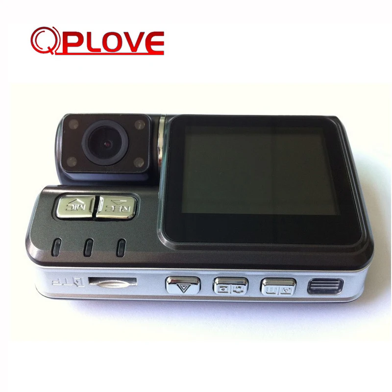 Автомобильный видеорегистратор QPLOVE HD с двумя объективами 1080 P g сенсор камера