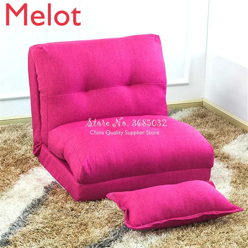 

Cheap Creative Folding Lazy Sofa with Pillow Living Room Fabric Sofa Bed Simple Dormitory Single Small Sofa Apartment Floor Sofa