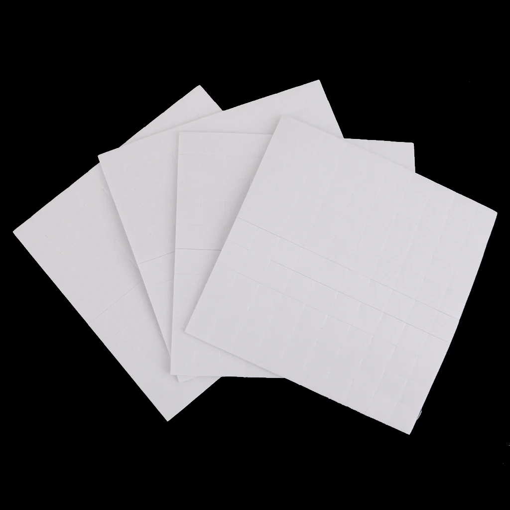 400 PCS Double Sided White Foam Tape Strong Pad Mounting Adhesive Stickers, Square