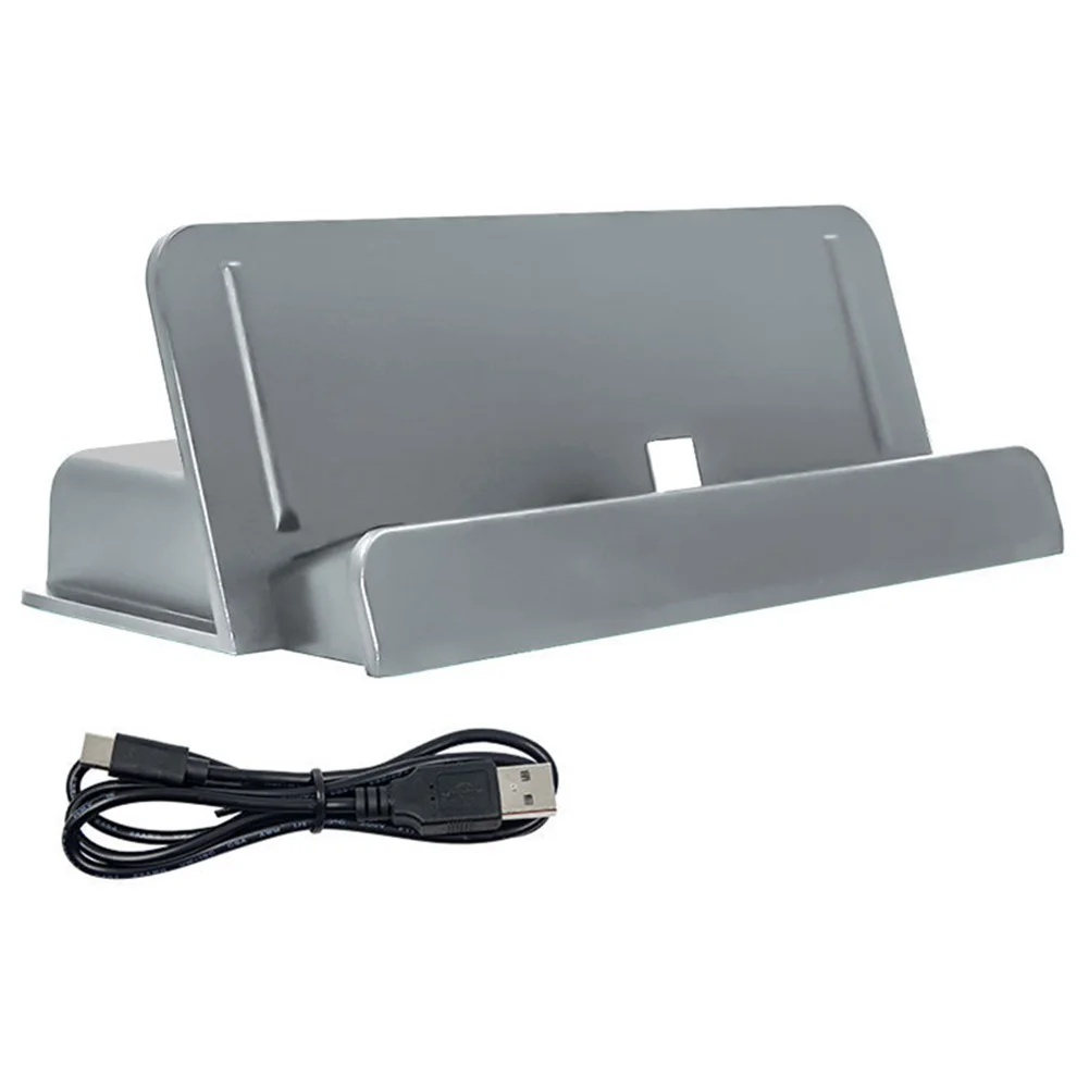 Grey Практичная usb type-c Быстрая зарядка подставка игровая консоль DC 5V док-станция профессиональные ABS аксессуары регулируемые для переключателя Lite - Цвет: Grey