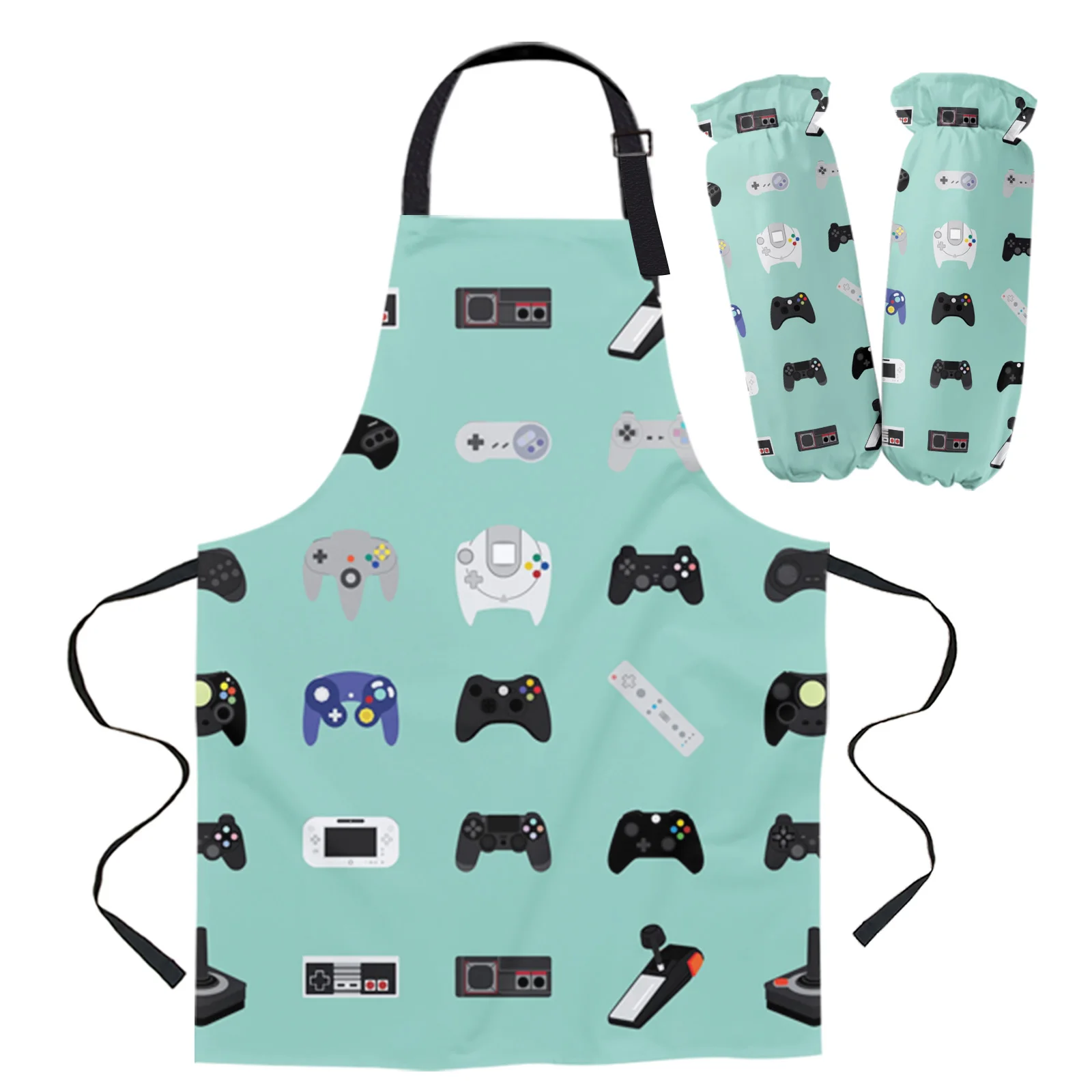 Game Console Apron Kitchen Baking Accessories Cleaning Pinafore Home Cooking Apron Kitchen