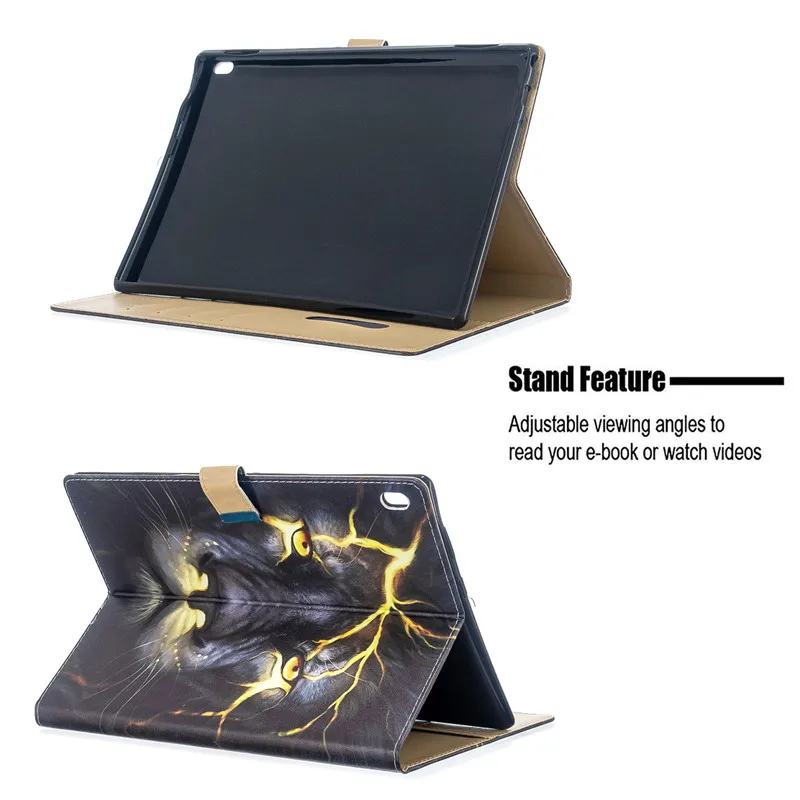Чехол wekays для lenovo Tab E10, 10,1 дюймов, мультяшный Лев, кожаный чехол, чехол для lenovo TB-X104F TB X104F, TB-X104L, чехол