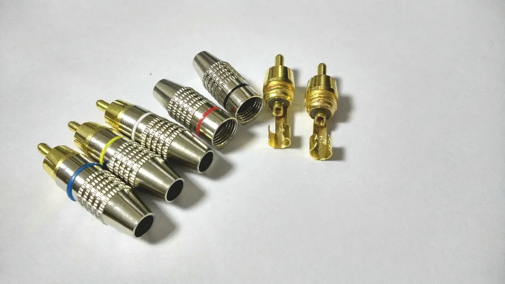 conector macho rca de metal 20 pecas 01
